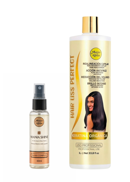 Alisado Brasileño Hair Liss Perfect 1000 ml + Perfume para el Pelo