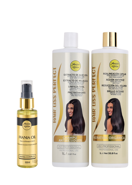 Kit de Alisado Brasileño Kit Hair Liss Perfect – 1000 ml+ Serum para el pelo