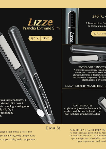 Plancha Lizze Extreme 250 Grados + REGALO Carbon Peine