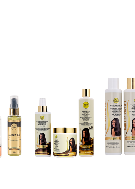 Alisado Brasileño   Hair Liss Perfect 300ml  + Kit Pre-tratamiento + serum + Perfume para el Pelo