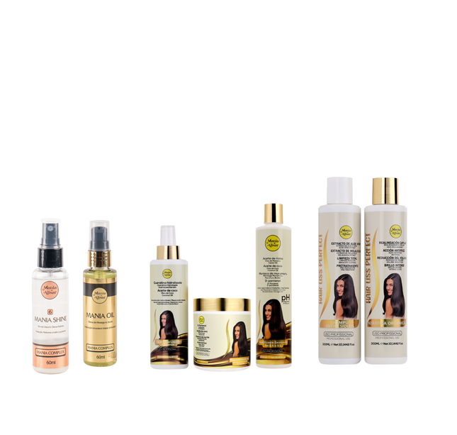 Alisado Brasileño   Hair Liss Perfect 300ml  + Kit Pre-tratamiento + serum + Perfume para el Pelo