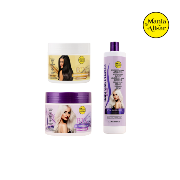 Hair Liss Perfect  Blond 1000ml + Btx Rubia Poderosa 500g + Btx Morena Poderosa 500g