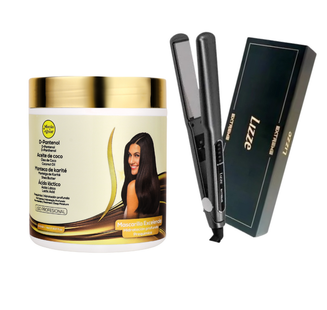 Mascara  Excelência + Plancha Lizze Extreme 250°C /480°F