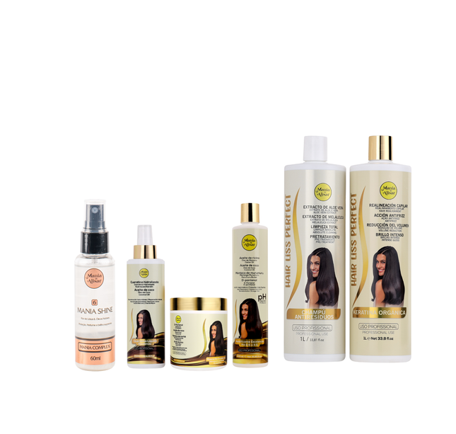Kit Pre-tratamiento  + Kit Progresivo Hair Liss Perfect 1000ml + Perfume para el Pelo