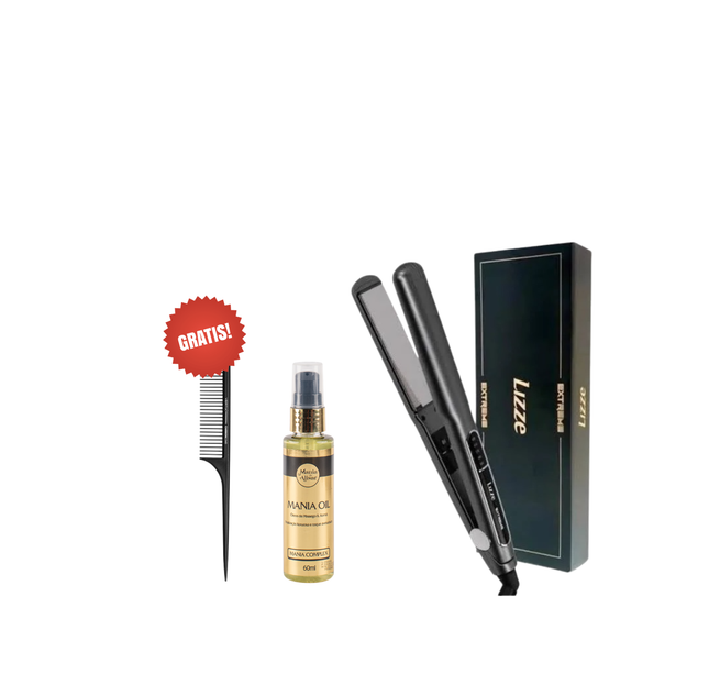 Plancha Lizze Extreme 250 Grados + REGALO Carbon Peine + Serum