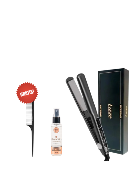 Plancha Lizze Extreme 250 Grados + REGALO Carbon Peine + Perfume para el Pelo