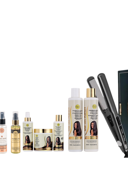 Alisado Brasileño   Hair Liss Perfect 300ml  + Kit Pre-tratamiento + Plancha