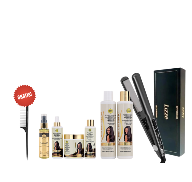 Alisado Brasileño + Plancha Lizze Extreme + Regalo Peine de Carbon + Serum