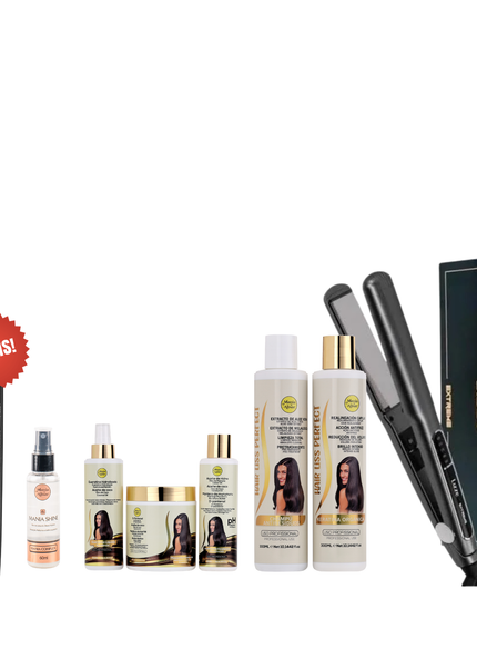 Alisado Brasileño + Plancha Lizze Extreme + Regalo Peine de Carbon + Perfume para el Pelo