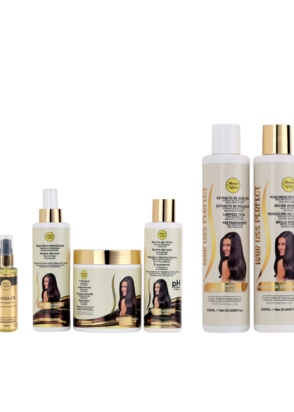 Alisado Brasileño   Hair Liss Perfect 300ml  + Kit Pre-tratamiento + Serum Perfumado