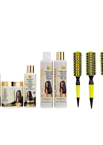 Alisado Brasileño   Hair Liss Perfect 300ml  + Kit Pre-tratamiento + Cepillo