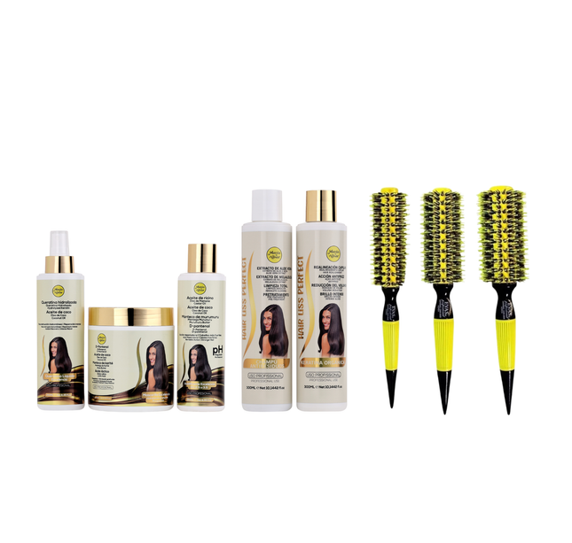 Alisado Brasileño   Hair Liss Perfect 300ml  + Kit Pre-tratamiento + Cepillo
