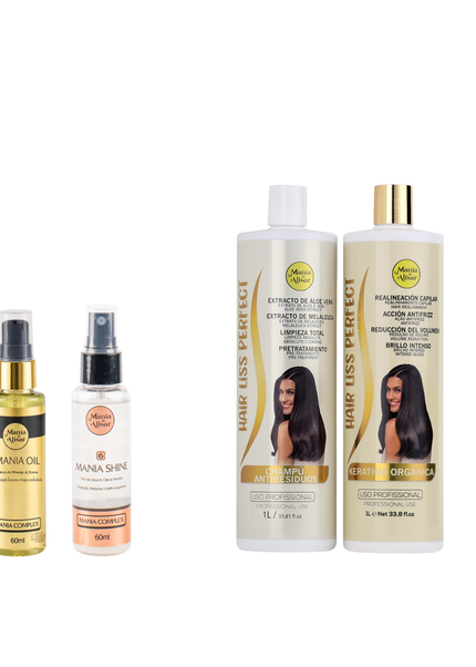 Kit de Alisado Brasileño Kit Hair Liss Perfect – 1000 ml + Serum + Perfume para el Pelo