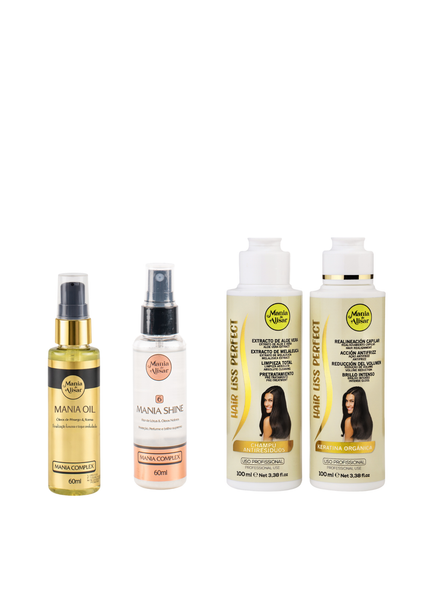 Kit de Alisado Brasileño Kit Hair Liss Perfect – 100 ml + Serum + Perfume para el Pelo