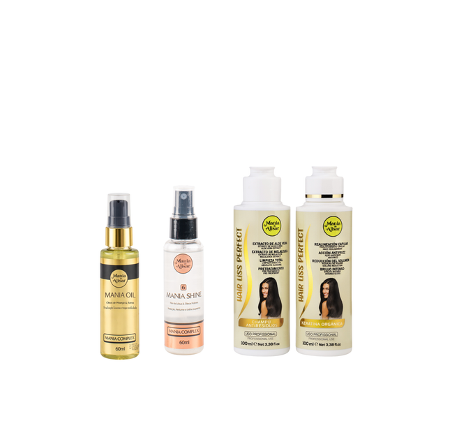 Kit de Alisado Brasileño Kit Hair Liss Perfect – 100 ml + Serum + Perfume para el Pelo