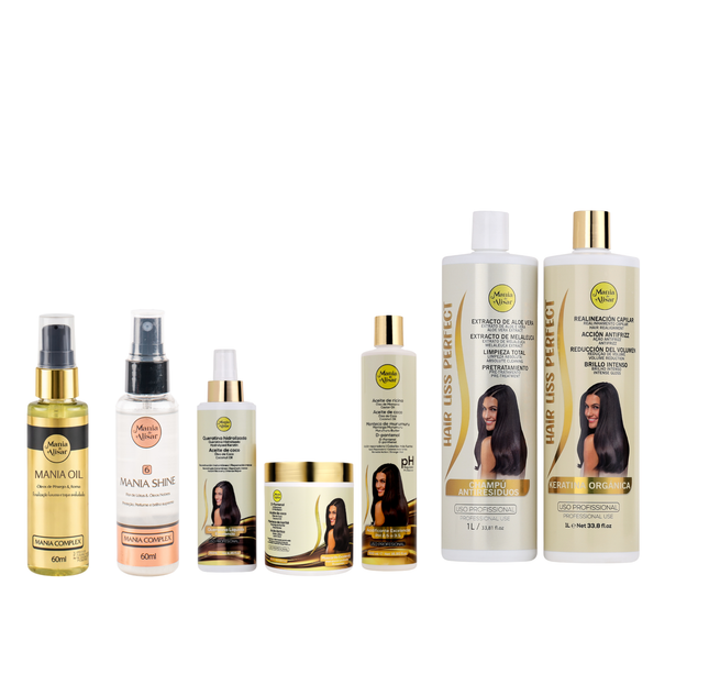 Kit Pre-tratamiento  + Kit Progresivo Hair Liss Perfect 1000ml + Serum + Perfume para el Pelo